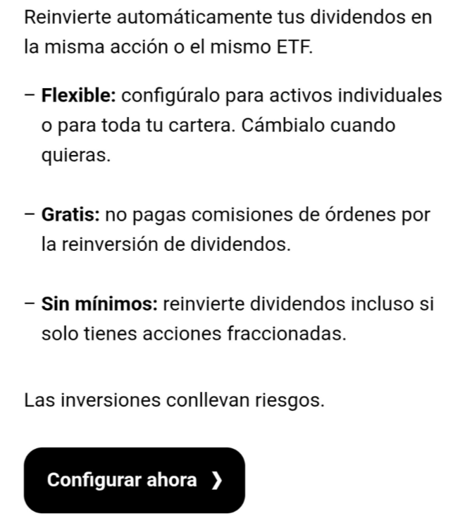 Trade Republic estrena la reinversión automática de dividendos: ¿me sale mejor que un ETF de acumulación?