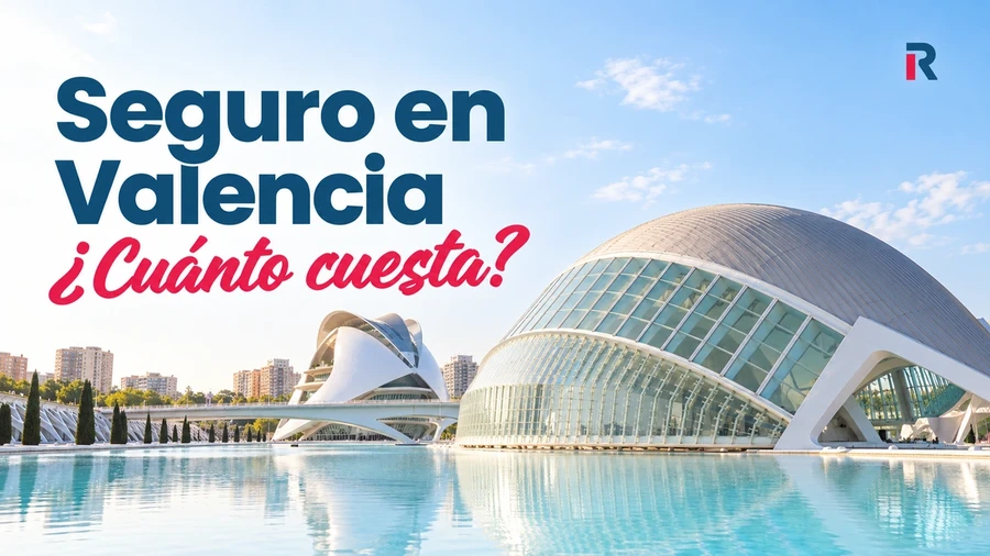 Ciudad de las Artes y las Ciencias junto al titular «Seguro en Valencia: ¿Cuánto cuesta?».