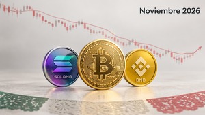 Bitcoin, Solana y BNB, las 3 criptomonedas de noviembre de 2026