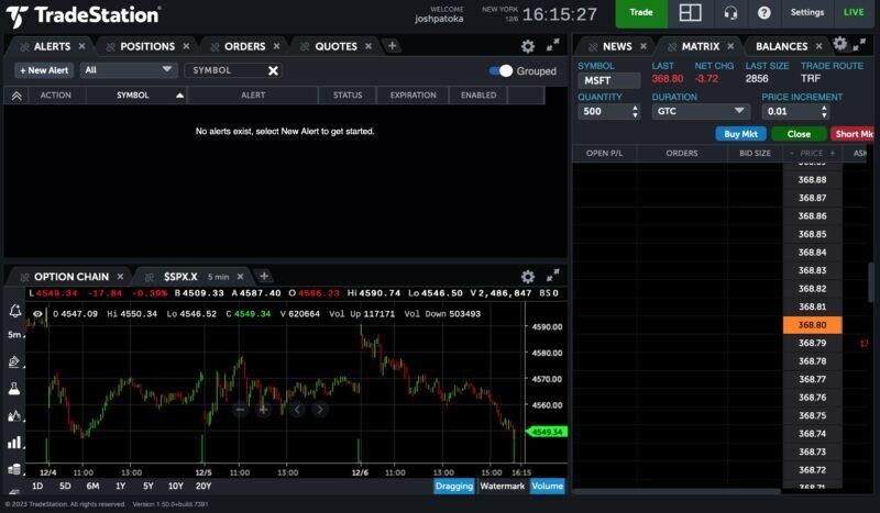 Plataforma de TradeStation permite efectuar trading OTC